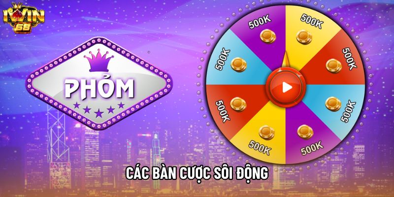 Các bàn cược sôi động Các bàn cược sôi động